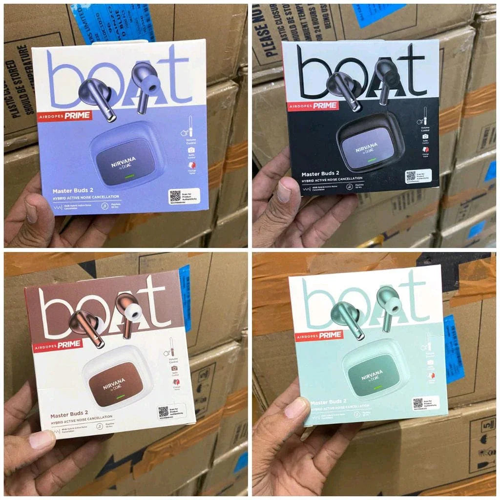 🔥 boAt Master Buds Wireless Earbuds – Extra Bass | Bluetooth 5.3 | Dual Mic | Touch Control | Type-C Charging