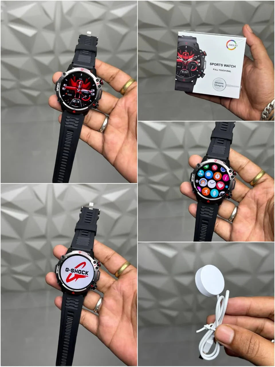 Avenger G-Shock Edition Smartwatch (2024) – AMOLED Display, BT Calling, ECG & 20 BAR Water Resistant 💥