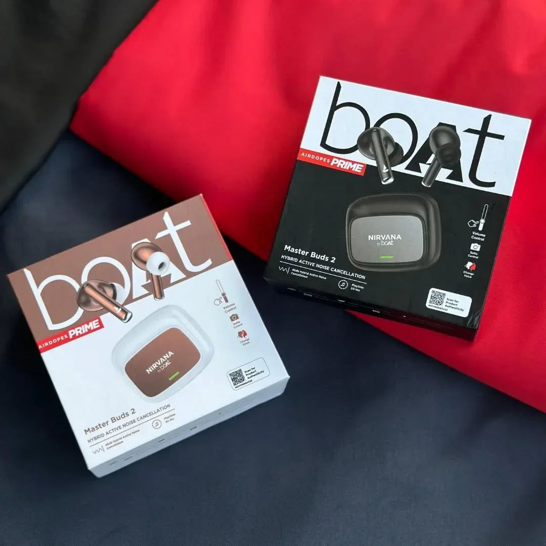 🔥 boAt Master Buds Wireless Earbuds – Extra Bass | Bluetooth 5.3 | Dual Mic | Touch Control | Type-C Charging